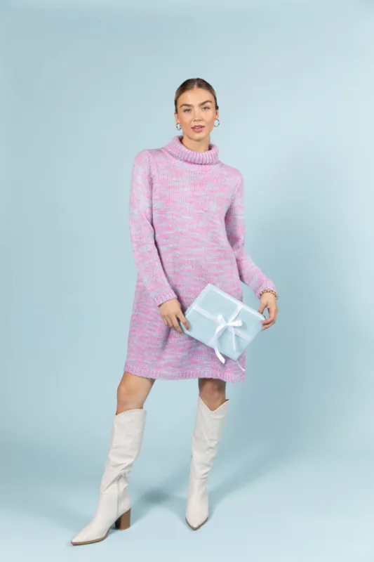 Winter Skies Multi Knit Sweater Dress FINAL SALE sold by Pink Lily