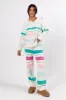 Heart On The Line Multi Striped Fuzzy Lounge Pants FINAL SALE sold by Pink Lily