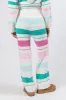 Heart On The Line Multi Striped Fuzzy Lounge Pants FINAL SALE sold by Pink Lily
