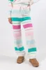 Heart On The Line Multi Striped Fuzzy Lounge Pants FINAL SALE sold by Pink Lily