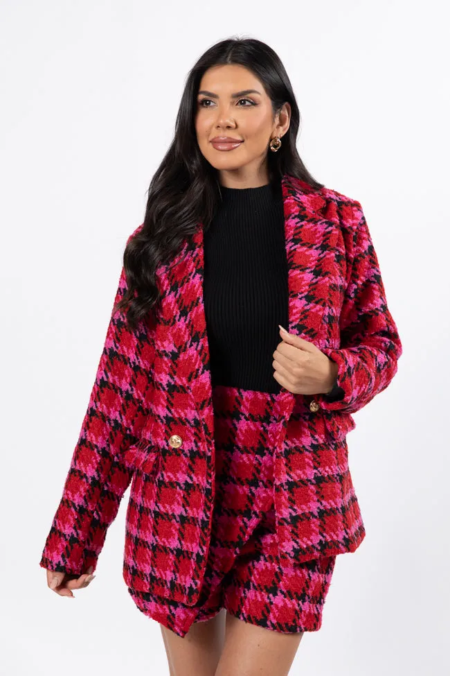 That's Life Multi Houndstooth Blazer FINAL SALE sold by Pink Lily product image thumbnail 2