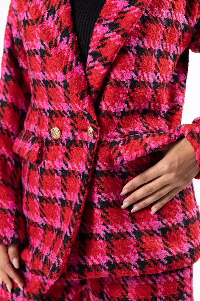 That's Life Multi Houndstooth Blazer FINAL SALE sold by Pink Lily product image thumbnail 4