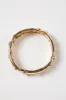 Gold Stretch Bracelet with Multi Rhinestone and Pearl Studded Accents sold by Pink Lily