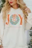 Joy To The World Sweet Cream Oversized Graphic Sweatshirt Macy Blackwell X Pink Lily sold by Pink Lily
