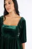 Evergreen Beauty Velvet Dress Macy Blackwell X Pink Lily sold by Pink Lily