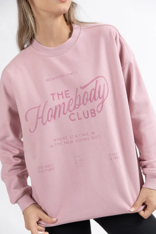 Homebody Club Mauve Graphic Sweatshirt SALE sold by Pink Lily product image thumbnail 3