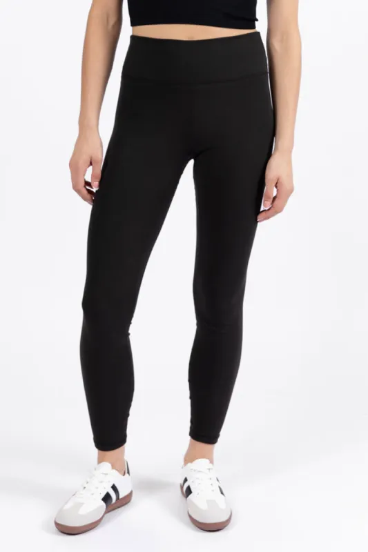 Embrace The Joy Black Brushed Knit Lounge Leggings FINAL SALE sold by Pink Lily