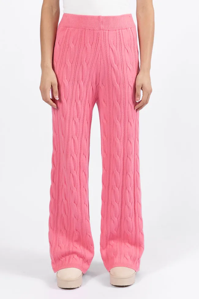 Forever Winter Rose Cable Knit Sweater Lounge Pants FINAL SALE sold by Pink Lily