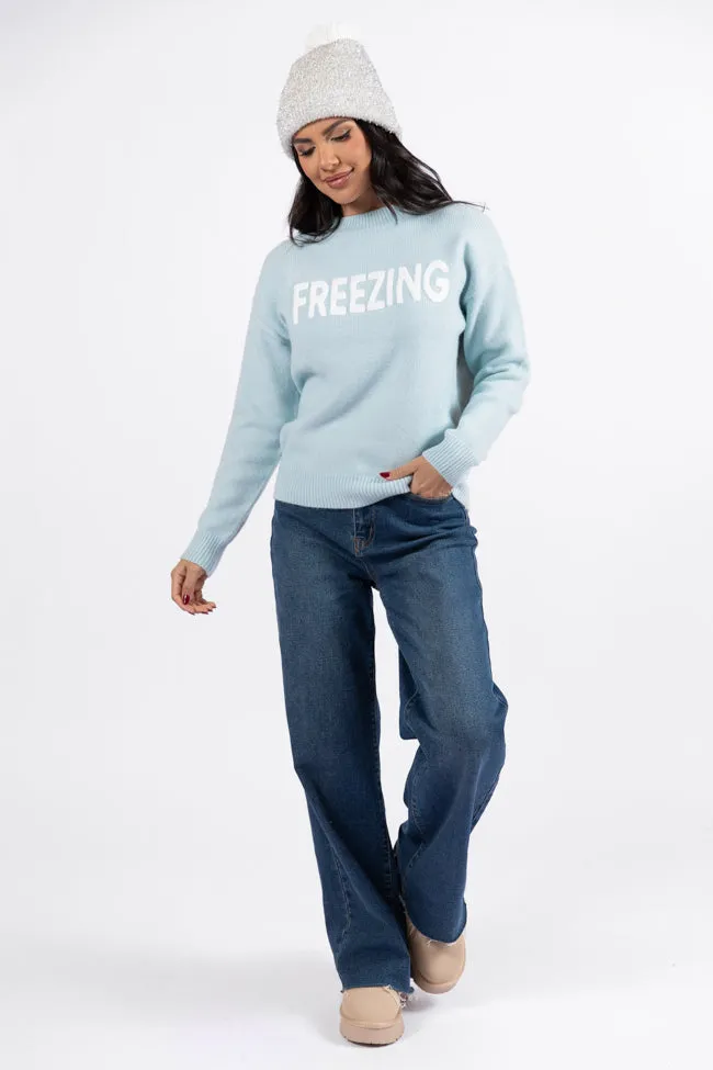 Always Freezing Blue Crew Neck Sweater FINAL SALE sold by Pink Lily product image thumbnail 2