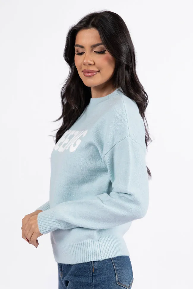 Always Freezing Blue Crew Neck Sweater FINAL SALE sold by Pink Lily product image thumbnail 4