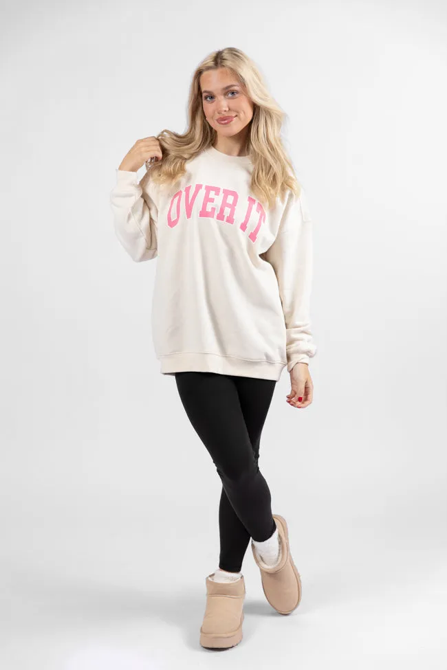 Over It Cream Graphic Sweatshirt sold by Pink Lily product image thumbnail 3