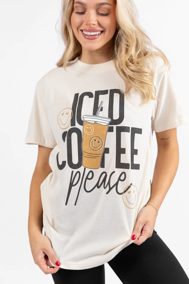 Iced Coffee Club Cream Graphic Tee FINAL SALE sold by Pink Lily