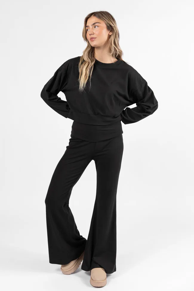 In A Dream Foldover Band Super Soft Flare Pants FINAL SALE sold by Pink Lily product image thumbnail 2