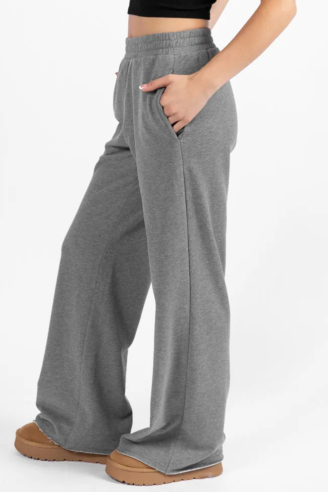 Before You Go Grey Wide Leg Sweatpants FINAL SALE sold by Pink Lily product image thumbnail 3