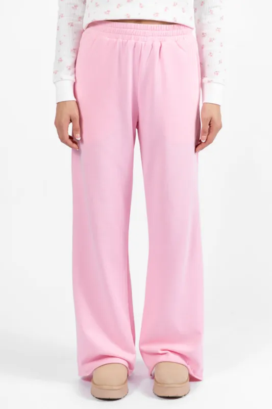 Before You Go Pink Wide Leg Sweatpants DOORBUSTER sold by Pink Lily