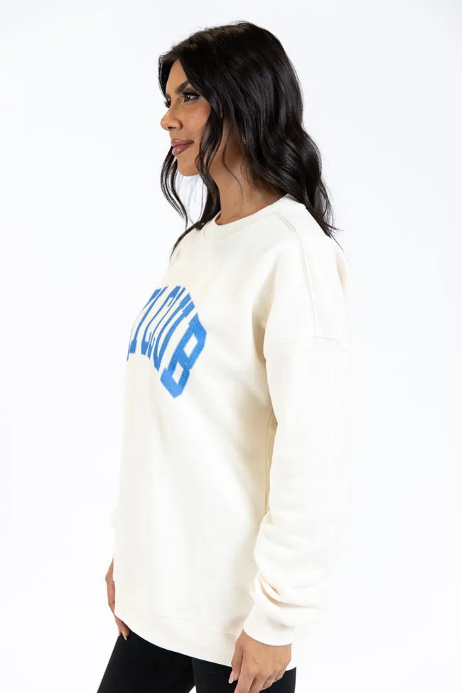 Ski Club Cream Oversized Graphic Sweatshirt sold by Pink Lily product image thumbnail 5