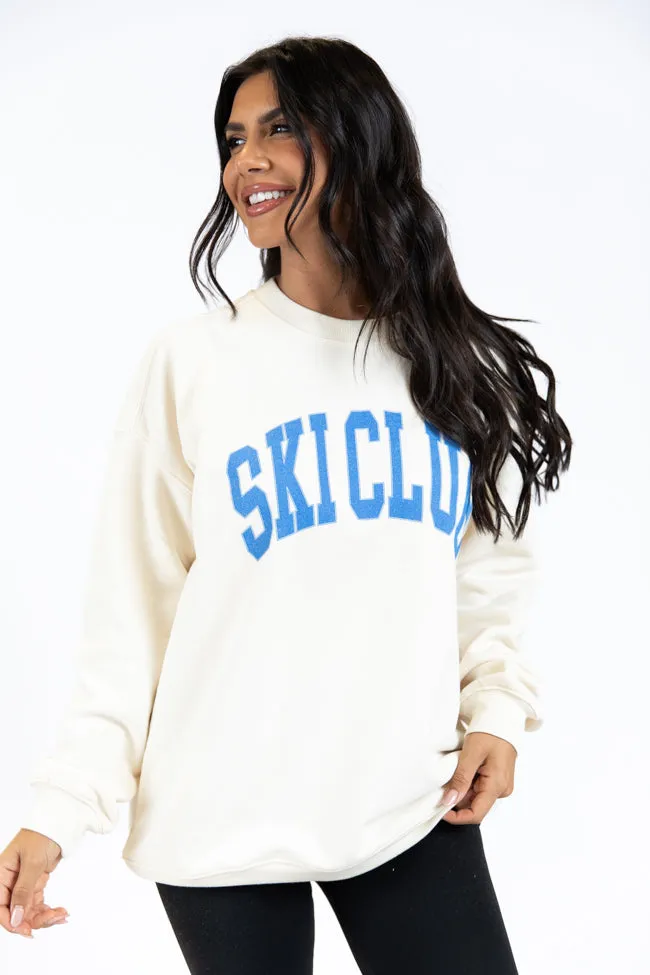 Ski Club Cream Oversized Graphic Sweatshirt sold by Pink Lily product image thumbnail 4