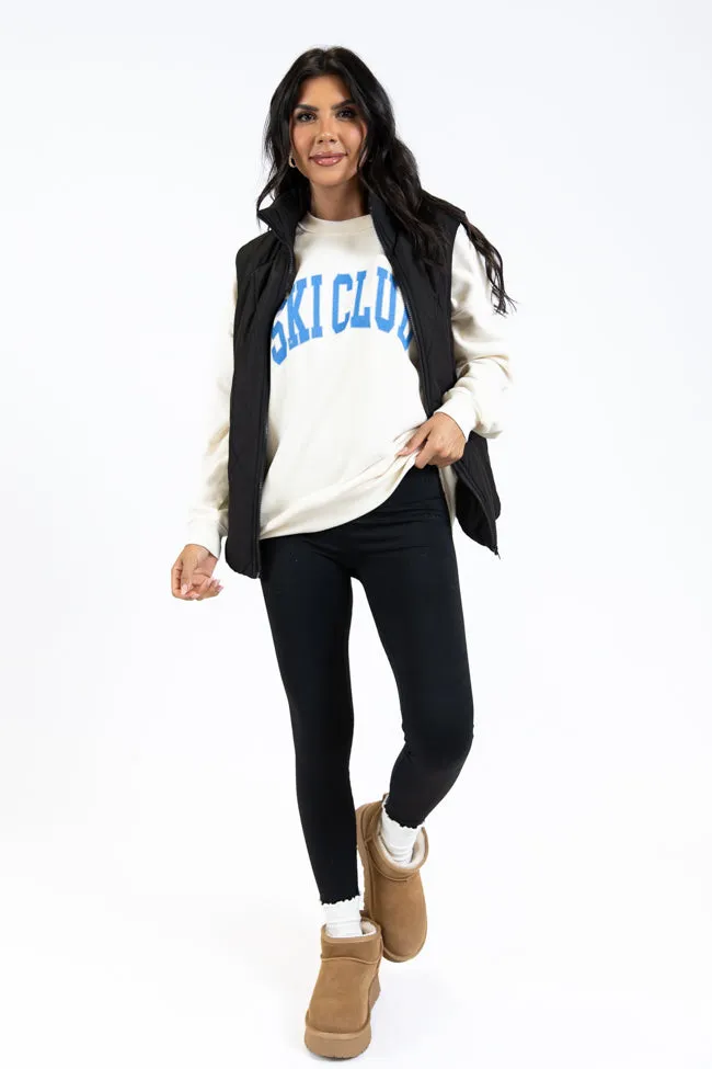 Ski Club Cream Oversized Graphic Sweatshirt sold by Pink Lily product image thumbnail 3