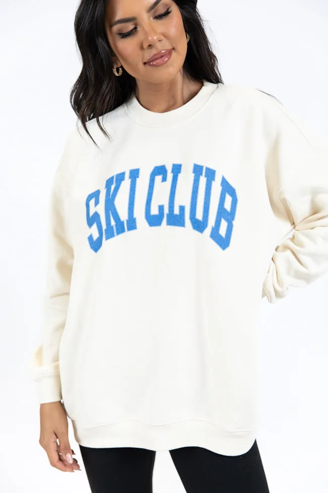 Ski Club Cream Oversized Graphic Sweatshirt sold by Pink Lily product image thumbnail 2