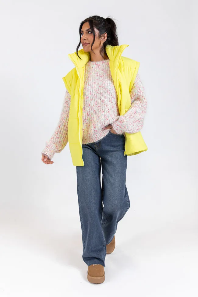 Going Upstate Yellow Oversized Puffer Vest FINAL SALE sold by Pink Lily product image thumbnail 2