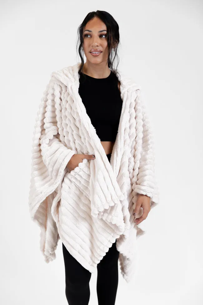 Cover Me Up Cream Luxe Fur Sherpa Wrap sold by Pink Lily product image thumbnail 2