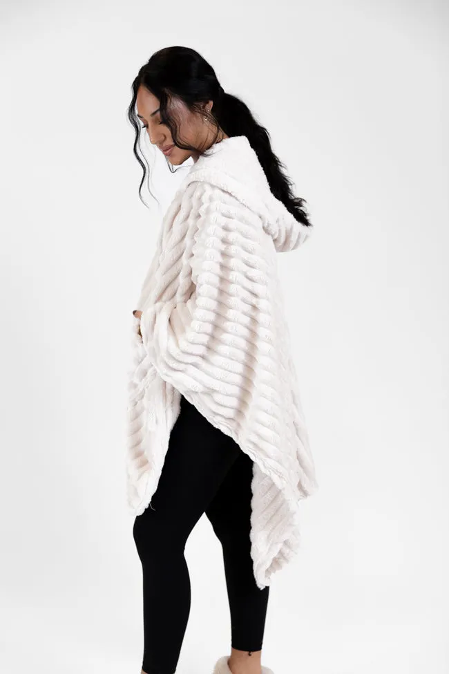Cover Me Up Cream Luxe Fur Sherpa Wrap sold by Pink Lily product image thumbnail 4