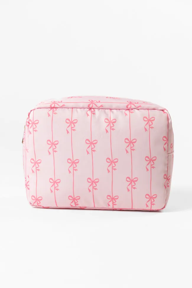 Pink Bows 4 Piece Travel Pouch Set DOORBUSTER sold by Pink Lily product image thumbnail 2
