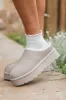 Gabbie Grey Embroidered Slippers SALE sold by Pink Lily