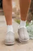 Gabbie Grey Embroidered Slippers SALE sold by Pink Lily