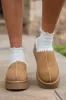 Gabbie Chestnut Embroidered Slippers FINAL SALE sold by Pink Lily