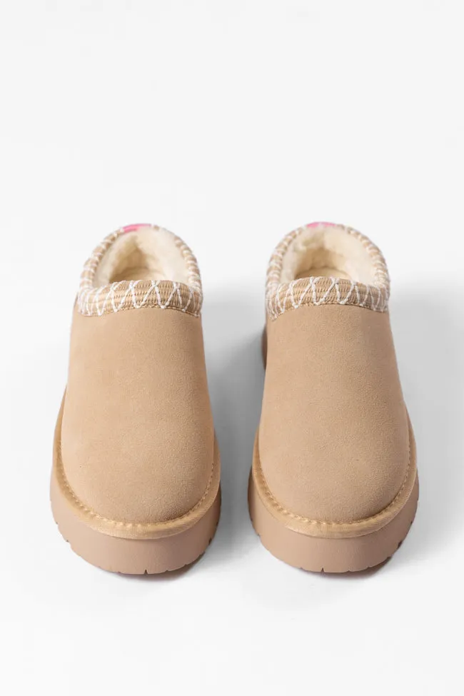 Sydney Light Beige Platform Slipper FINAL SALE sold by Pink Lily product image thumbnail 4