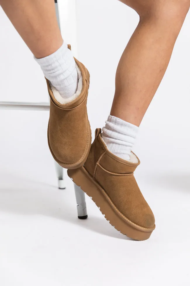 Georgia Chestnut Platform Mini Boots FINAL SALE sold by Pink Lily product image thumbnail 5