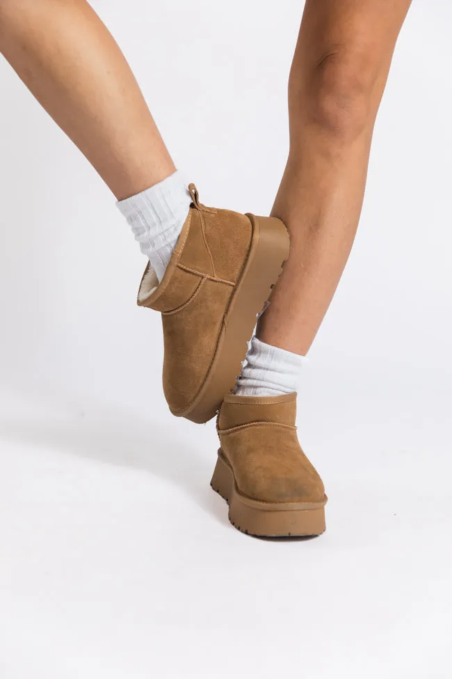 Georgia Chestnut Platform Mini Boots FINAL SALE sold by Pink Lily product image thumbnail 3