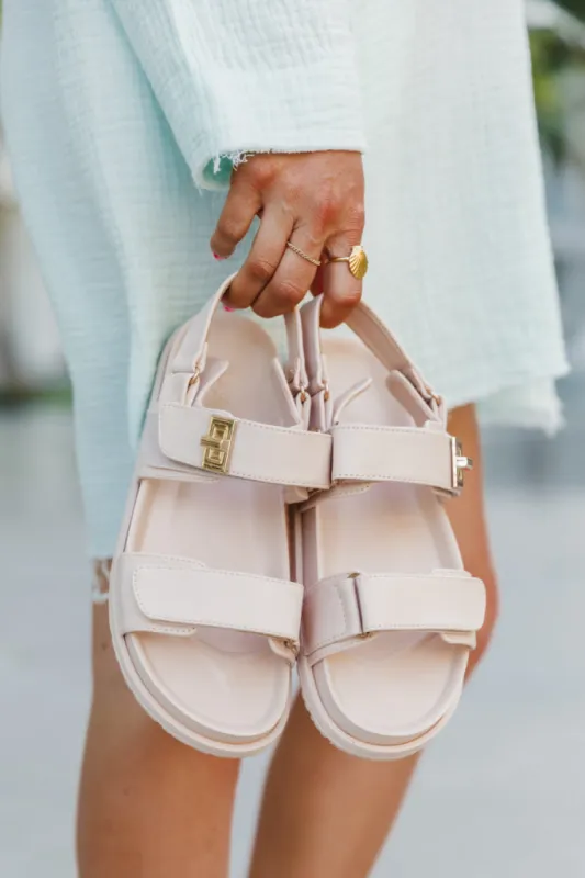 Sand Dune Nude Sandals FINAL SALE sold by Pink Lily