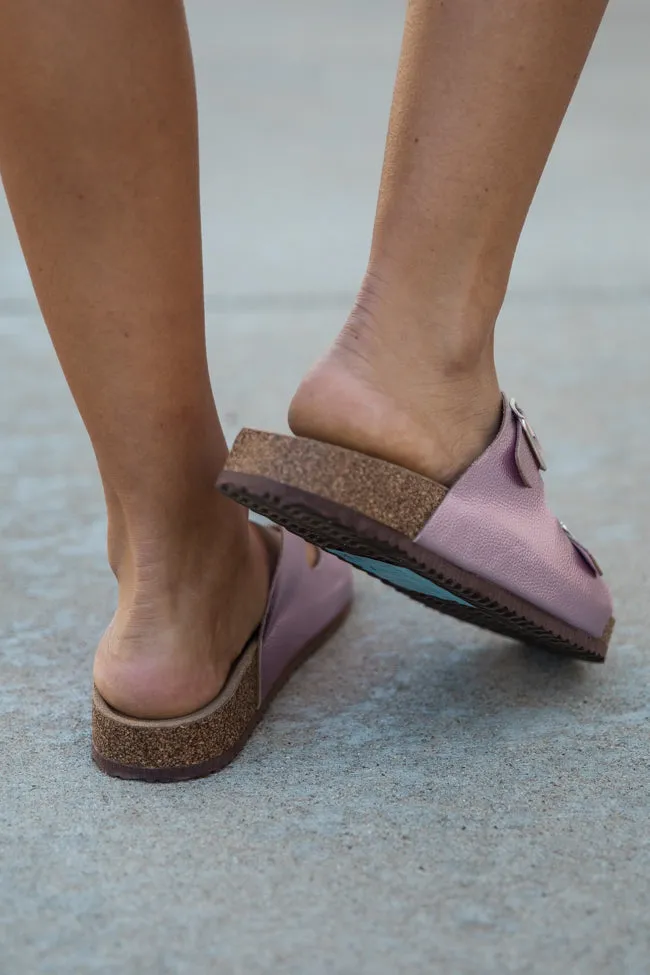 Andrea Pink Metallic Double Strap Sandals FINAL SALE sold by Pink Lily product image thumbnail 4