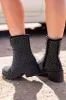 Harley Black Rhinestone Combat Boots FINAL SALE sold by Pink Lily