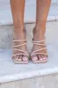 Minnie Strappy Nude Heels FINAL SALE sold by Pink Lily