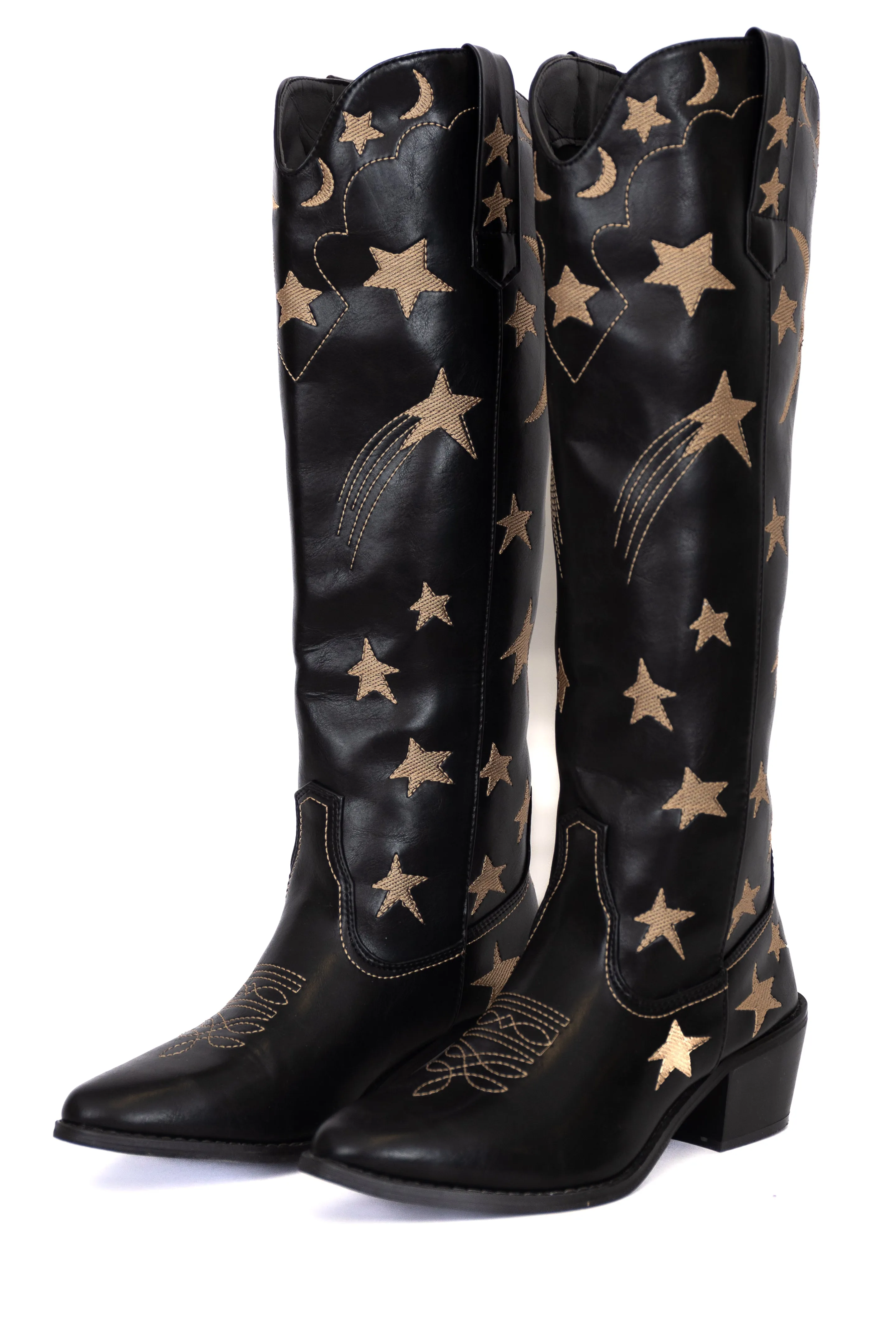 Luna Black Star and Moon Western Boots FINAL SALE sold by Pink Lily product image thumbnail 5