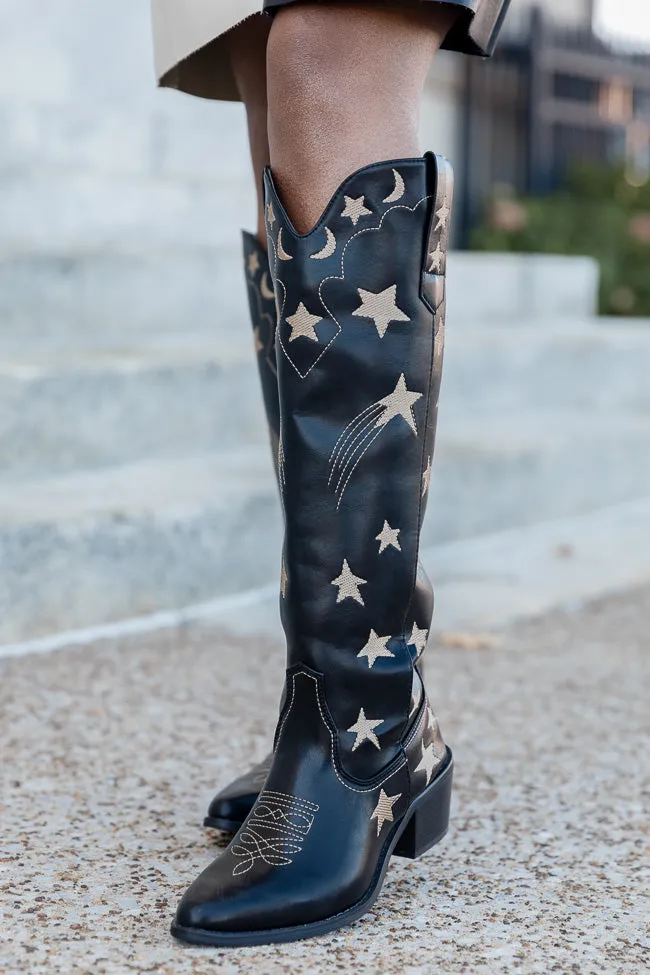 Luna Black Star and Moon Western Boots FINAL SALE sold by Pink Lily product image thumbnail 3