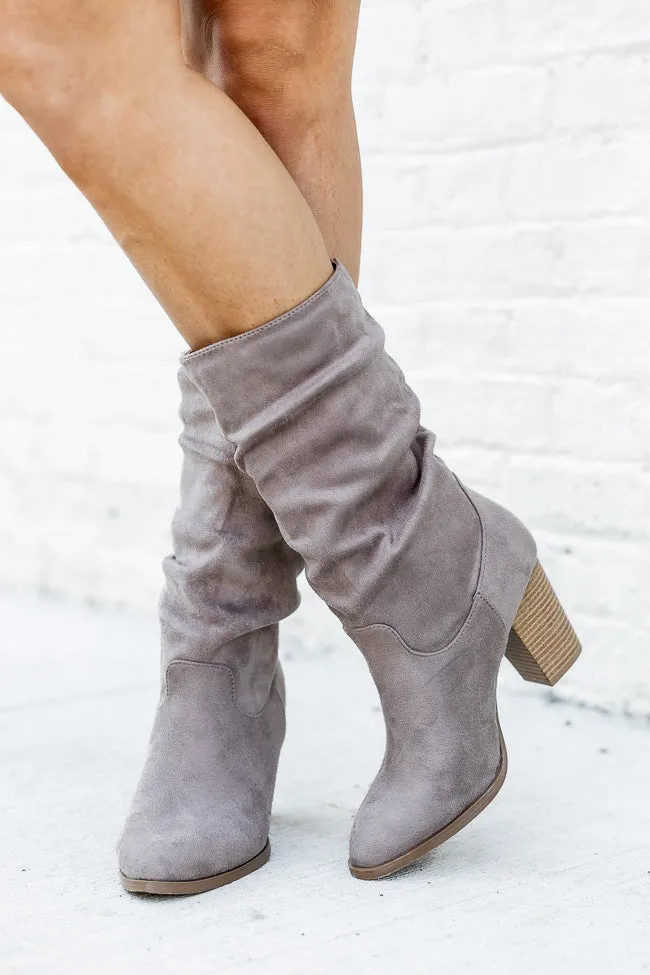 Christie Taupe Slouchy Suede Boots FINAL SALE sold by Pink Lily product image thumbnail 2