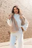 Feel It All Beige Oversized Sherpa Vest sold by Pink Lily