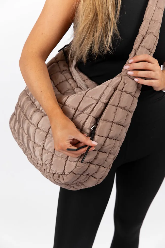 Tan Quilted Carry All Bag SALE sold by Pink Lily product image thumbnail 4