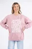Sorry I'm Late I Didn't Want To Leave My Cat Mauve Graphic Sweatshirt sold by Pink Lily