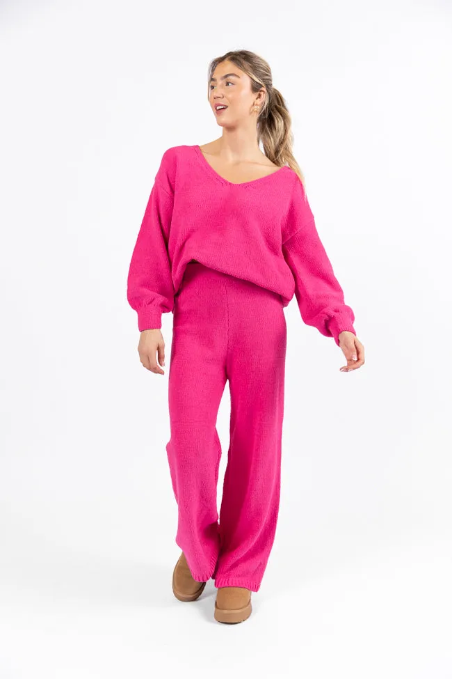 Cozy For Keeps Hot Pink Lounge Pants FINAL SALE sold by Pink Lily product image thumbnail 2