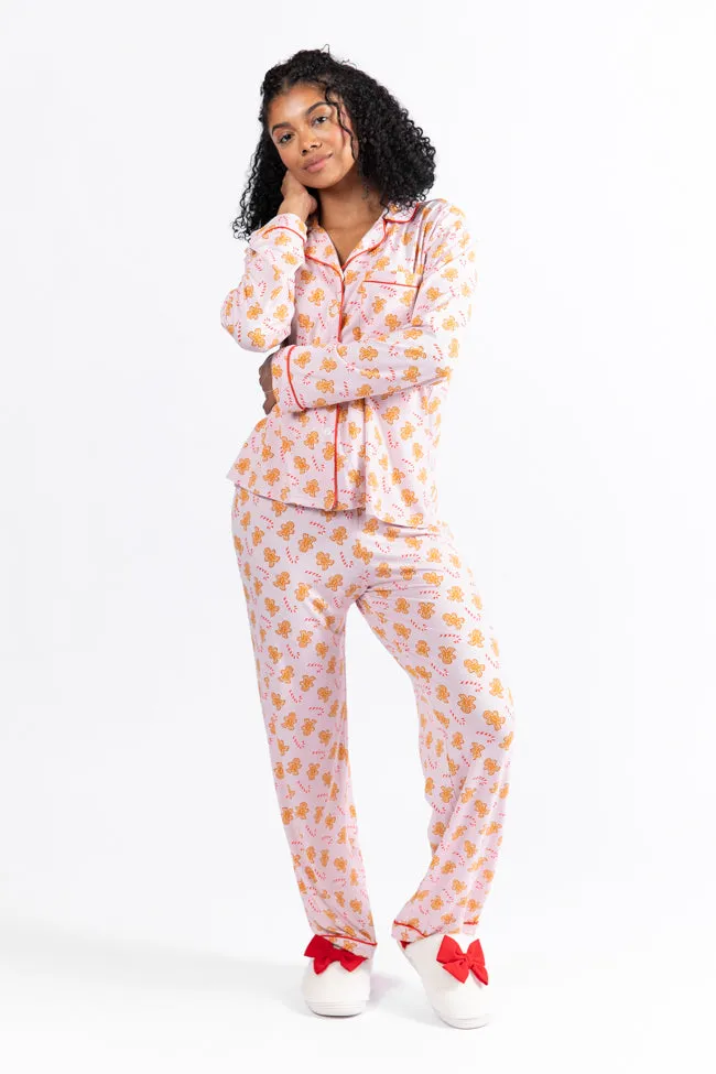 Under The Stars In Neutral Gingerbread Bamboo Pajama Pants Macy Blackwell X Pink Lily FINAL SALE sold by Pink Lily product image thumbnail 4