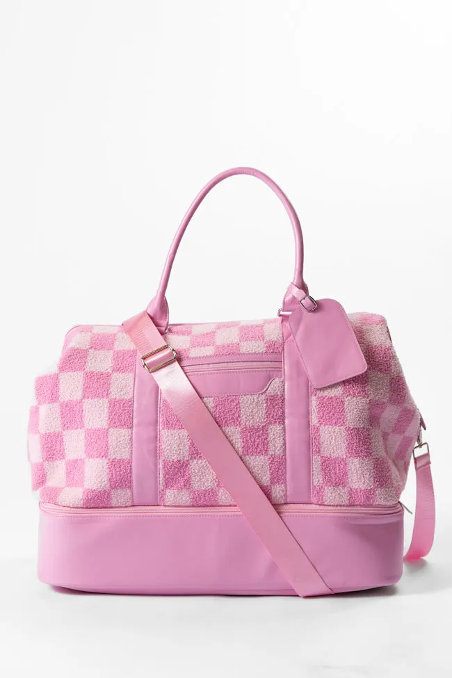 Pink Checkered Weekender DOORBUSTER sold by Pink Lily
