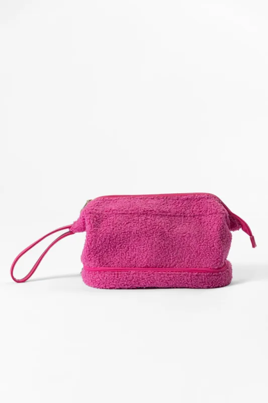 Pink Sherpa Pouch DOORBUSTER sold by Pink Lily