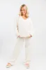 Dawn Ivory Fuzzy V-neck Sweater FINAL SALE sold by Pink Lily
