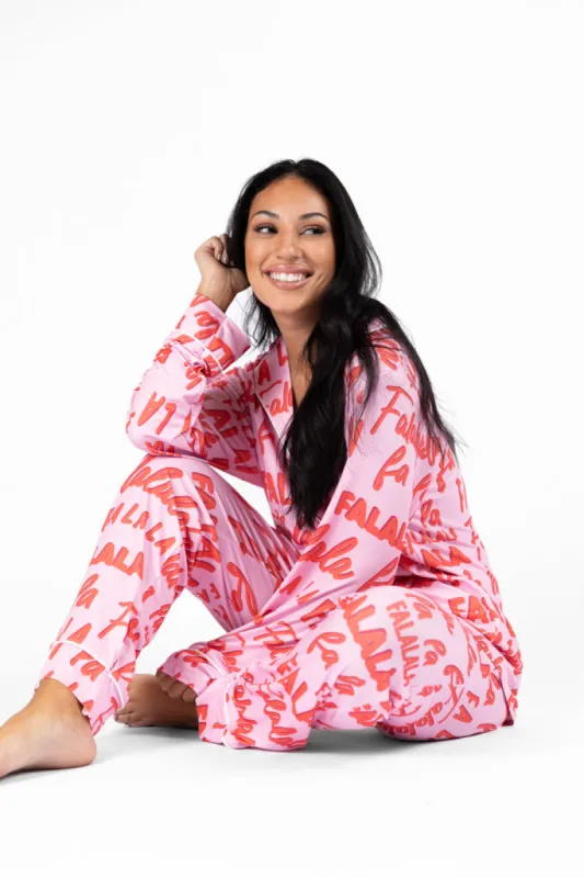 On A Cloud Falala Pajama Set DOORBUSTER sold by Pink Lily