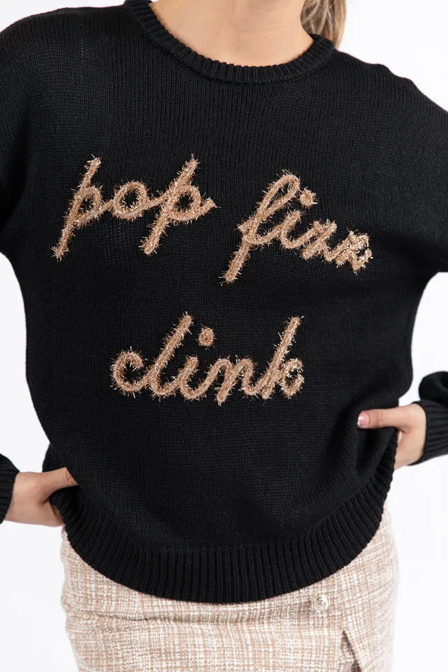 Pop Fizz Clink Black Sweater sold by Pink Lily product image thumbnail 3